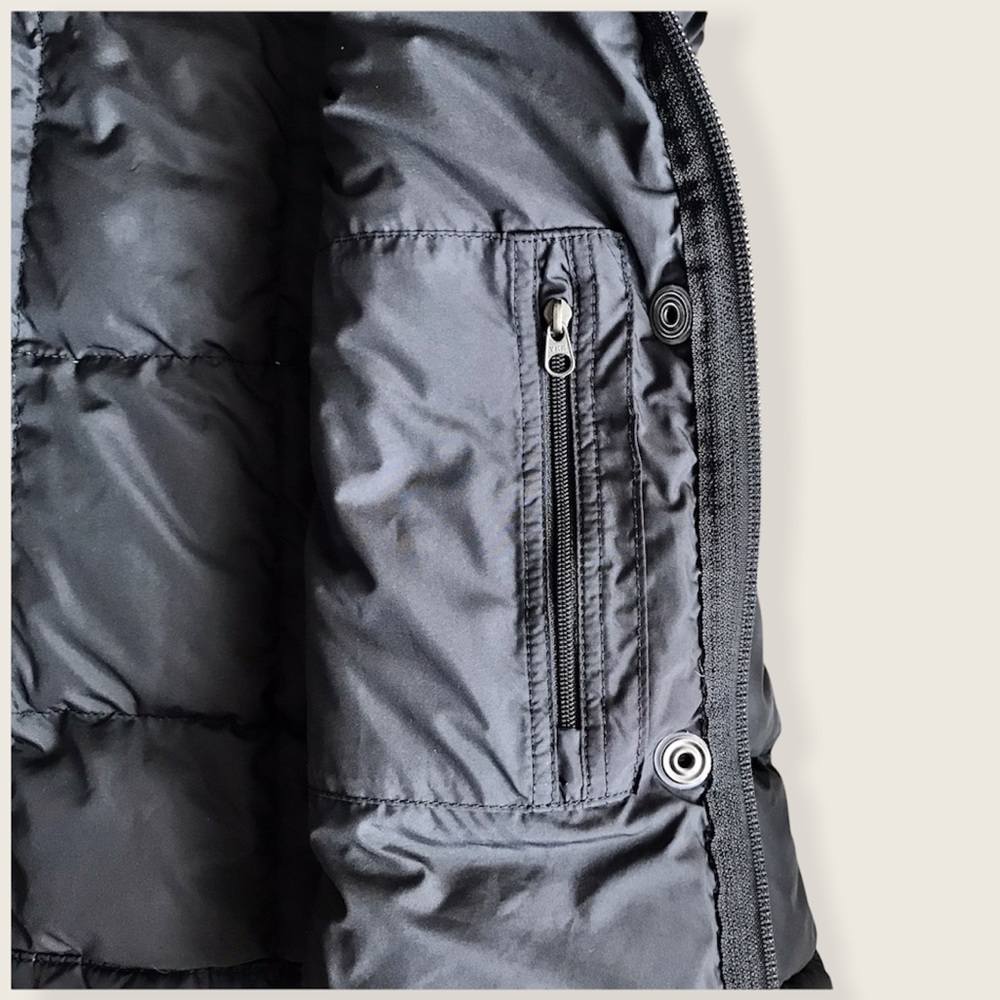 North Face 600 Down Puffer Classic Cold Weather Fall/Winter Cozy Black Jacket - Picture 14 of 16